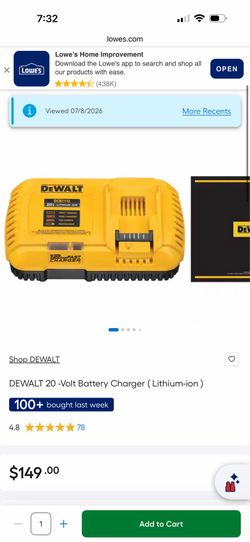 Dewalt fast charger