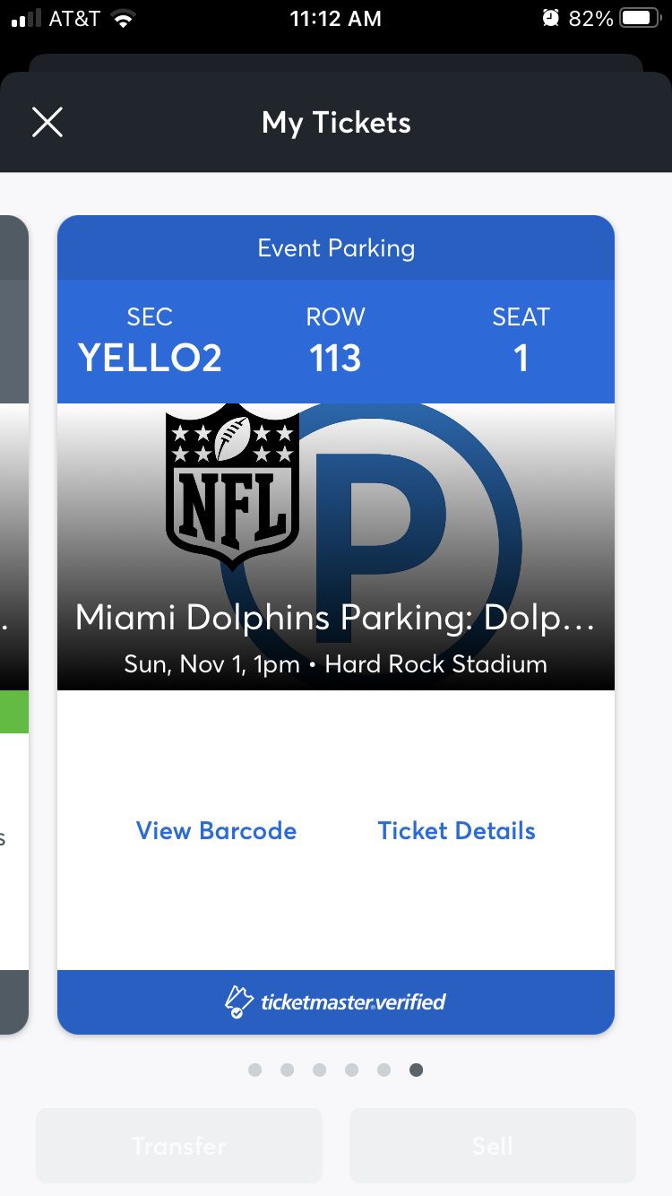 Miami Dolphins Parking 11/1 vs. Rams