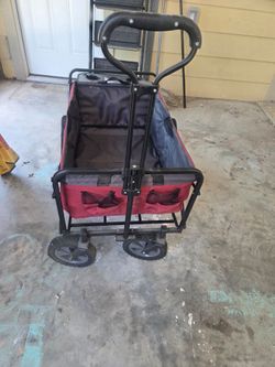 Folding wagon with table