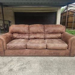 Suede Couch (delivery available)
