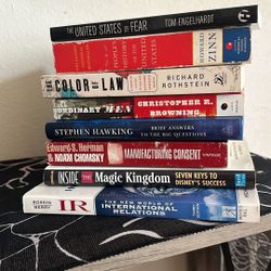 Political History, Philosophy, and Society Book Set – Chomsky, Zinn, Hawking, Rothstein + More