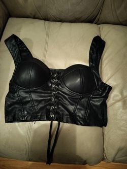 Leather corset