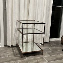 Marlene Glass Top End Table. Set of 2. 