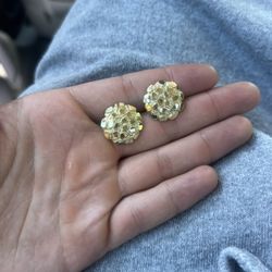 10k Gold Nugget Earrings 