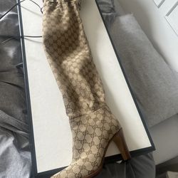 Women’s Gucci GG Knee High Boots
