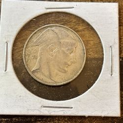 1950 Belgium 🇧🇪 20 Francs Silver Coin
