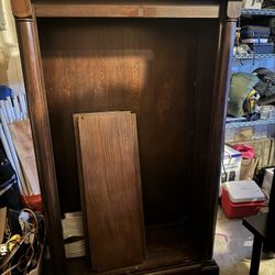 Wood Bookshelf -  Good Condition With Shelves  