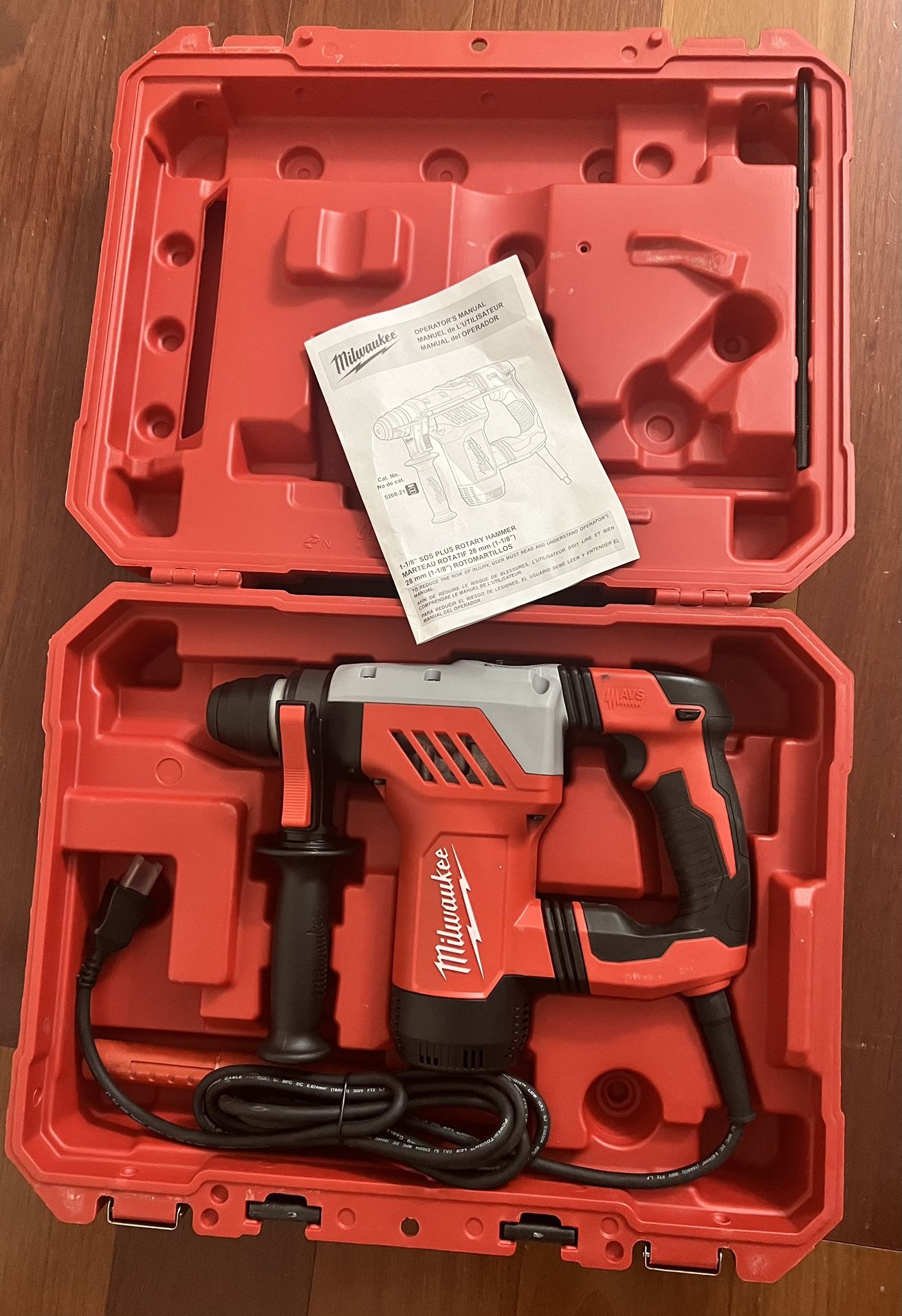 Milwaukee 1-1/8 SDS Plus Rotary Hummer Drill