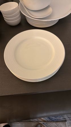 Large White Plates 