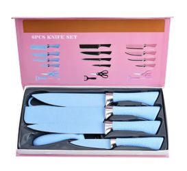 6 PCs Kitchen Knife Set – Extra Sharp Stainless Steel Chef & Paring Knives