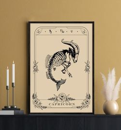 Capricorn Framed Wall Art Print 12x16 New