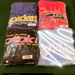 Sp5der and essential hoodies available 