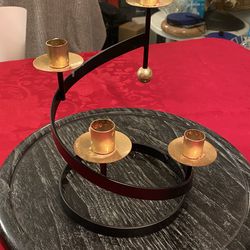 MID CENTURY  SCULPTURAL CANDELABRA