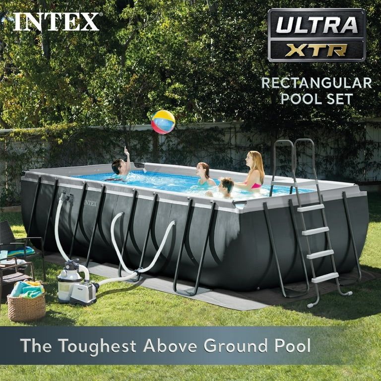 INTEX Ultra XTR 18ft x 9ft 52in Above Ground Swimming Pool Set w/ Filter Pump