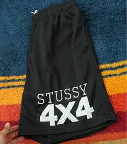 Stüssy 4x4 Black Athletic Shorts – Size XL
