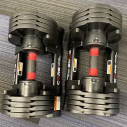 NEW 5 to 50 LB Adjustable Dumbbells Core Home Fitness