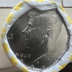 2024-P Kennedy Half Dollars - UNOPENED Bank Wrapped Rolls from Loomis - Uncirculated