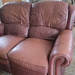 Leather Loveseat Sofa/recliner