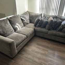 Luxe Gray 3 Piece  Sectional