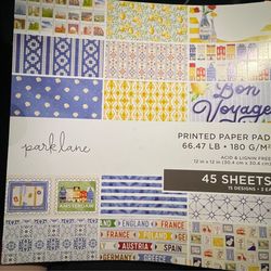 Scrapbook craft paper - travel theme new