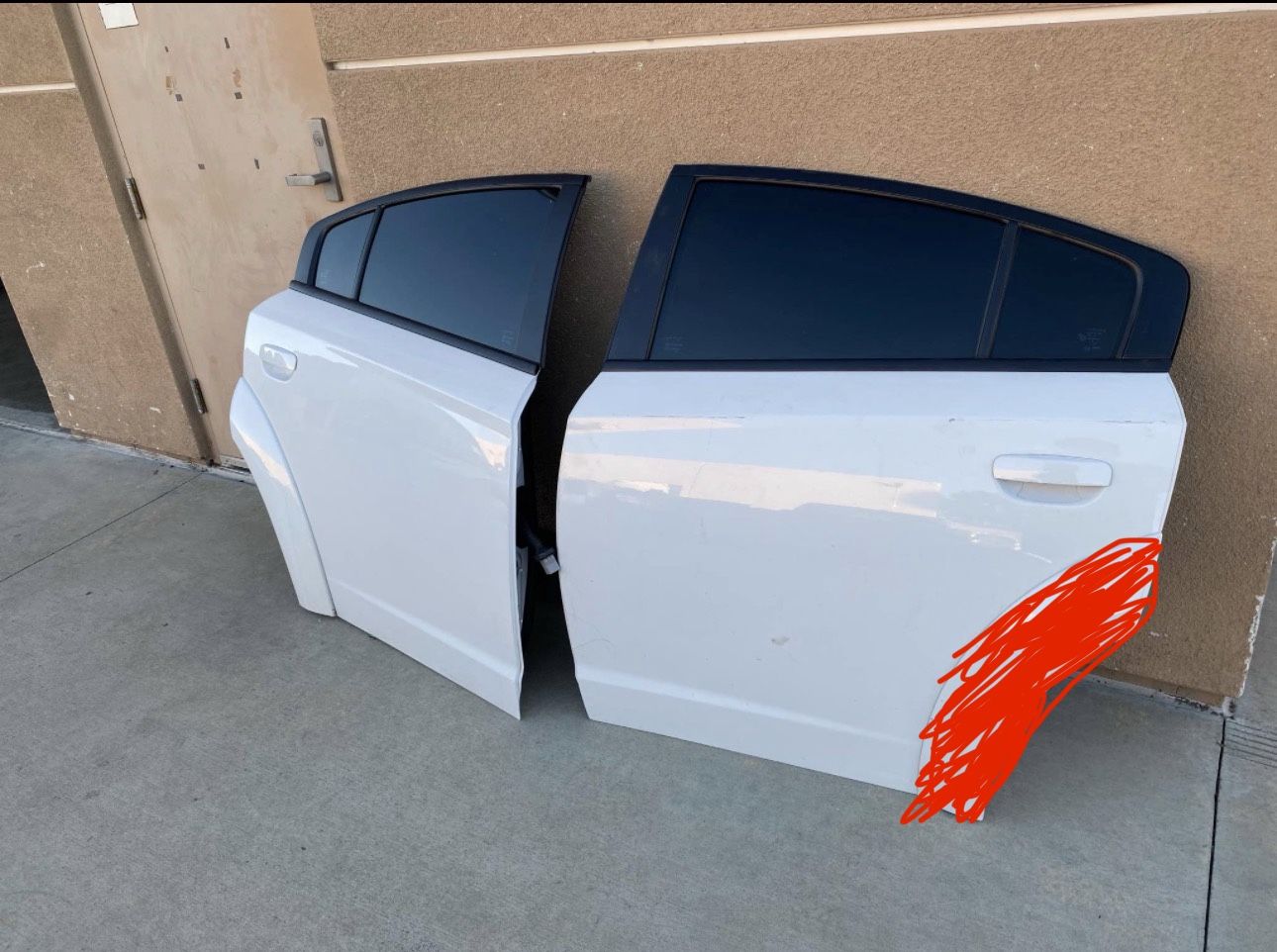 OEM Dodge Charger Widebody Rear Doors + Flare