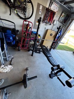 Workout Bench With Bar