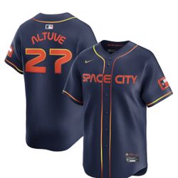 Jose Altuve Houston Astros Nike Space City Connect Limited Player Jersey - Navy Sz Large And XL