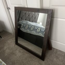 Wood Frame Dresser Mirror 