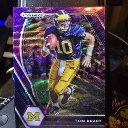 Tom Brady 2021 Panini Prizm Draft Picks Purple