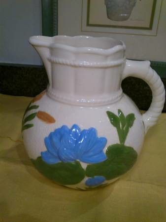 Ceramic Hand-painted Pitcher Vase

