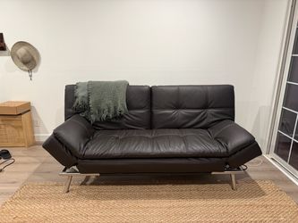 Leather sofa/ sofa bed