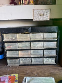 Small Parts Organizer Cabinet 12 Drawers