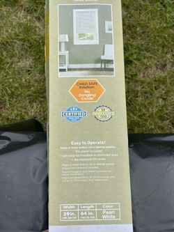 Cordless 1” Mini Blind W38 L64 Pearl White