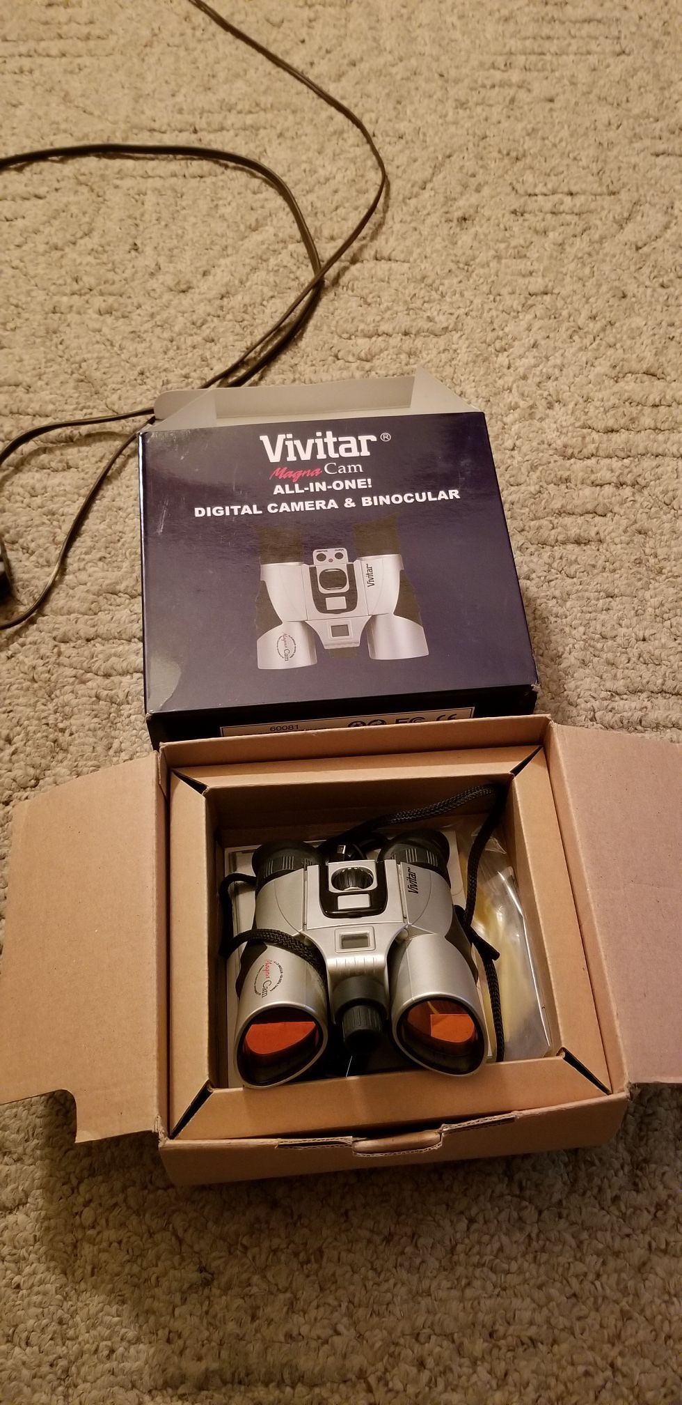 Vivitar digital camera and binoculars