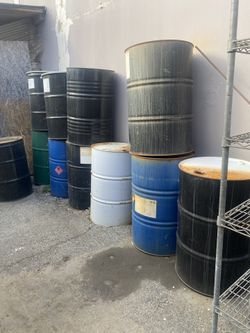 55 Gallon Tin Barrel 