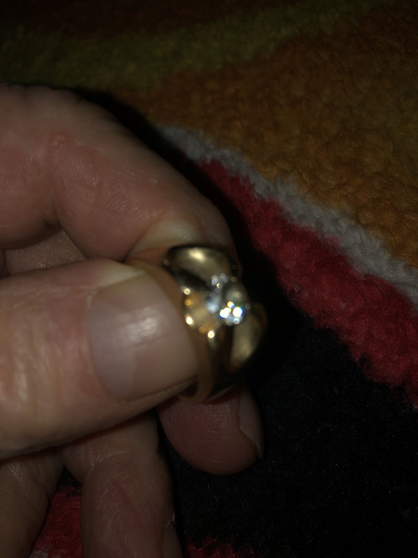 Nana 1/2 Karate Diamond And Gold Ring Paid 3000 Plus Will Sell For1000 Good Lookin Ring
