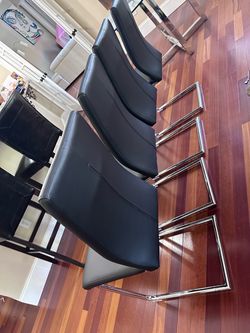 Black dining chair set $85/ chair