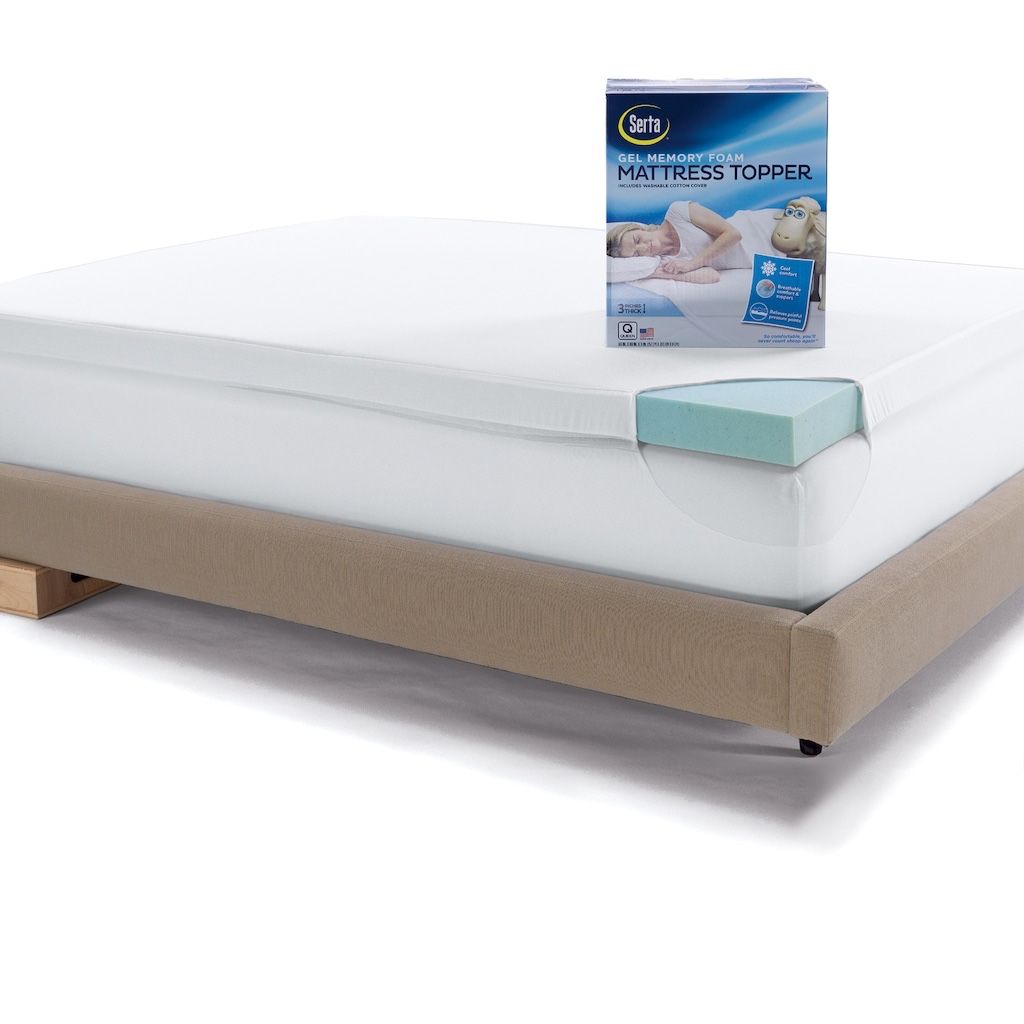 Serta Gel Memory Foam Mattress Topper