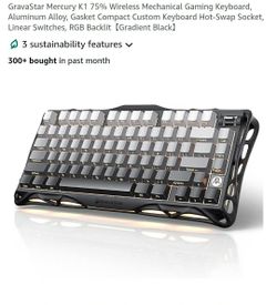 Gravastar mercury K1 gaming keyboard