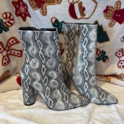 Snake skin boots