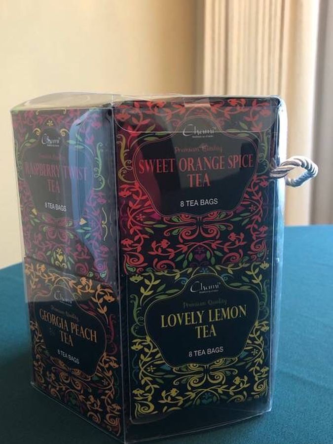 Chami 12 Flavor 96 Tea Bags Sachets Assortment of Winter Holiday Tea Gift Set