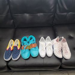 Kyrie Irving (6y) Nike Cortez (6y) Vans (6y) And Nike Reacts (6.5y) All In Excellent Condition