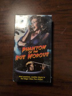 Phantom of the Rue Morgue Sealed VHS Tape