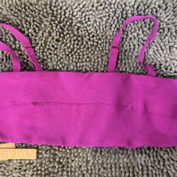 Skims micro bandeau pink bikini top with adjustable removable strap. Size 2X