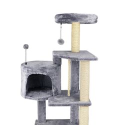 TINWEIUS 01A Cat Tree Scratching Toy Activity Centre Cat Tower Furniture Scra...