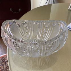 Kidney Shape Czech Crystal Vase