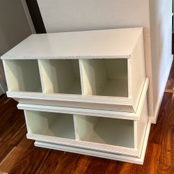 Solid Wood Storage Bins
