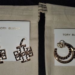 New & Authentic TORY BURCH earings 