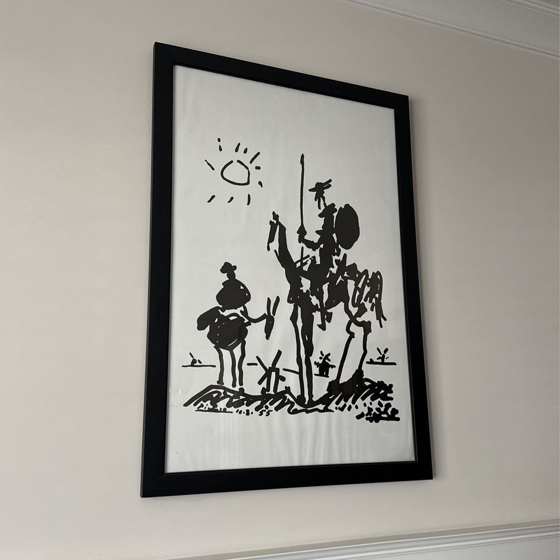 Beautiful Framed Don Quijote’s Paint