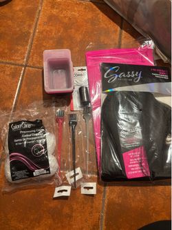 DIY Hair Dye & Braiding Bundle (Gassy Hair, Caps, Bowls, Brushes)